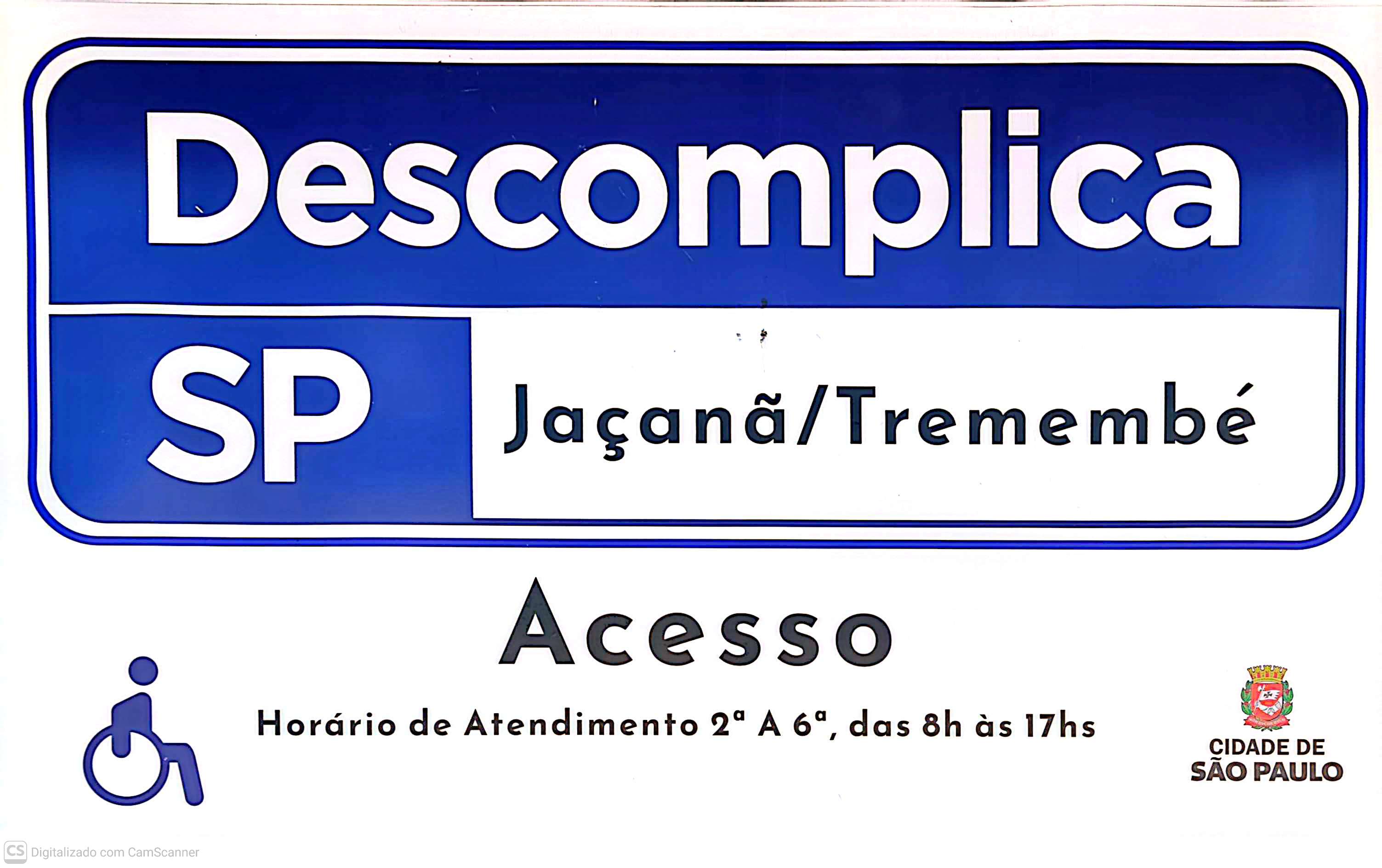 Fundo branco com nome Descomplica SP - Unidade Jaçanã/Tremembé